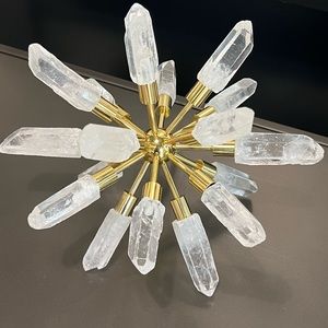 Crystal Point Spike Globe Decor